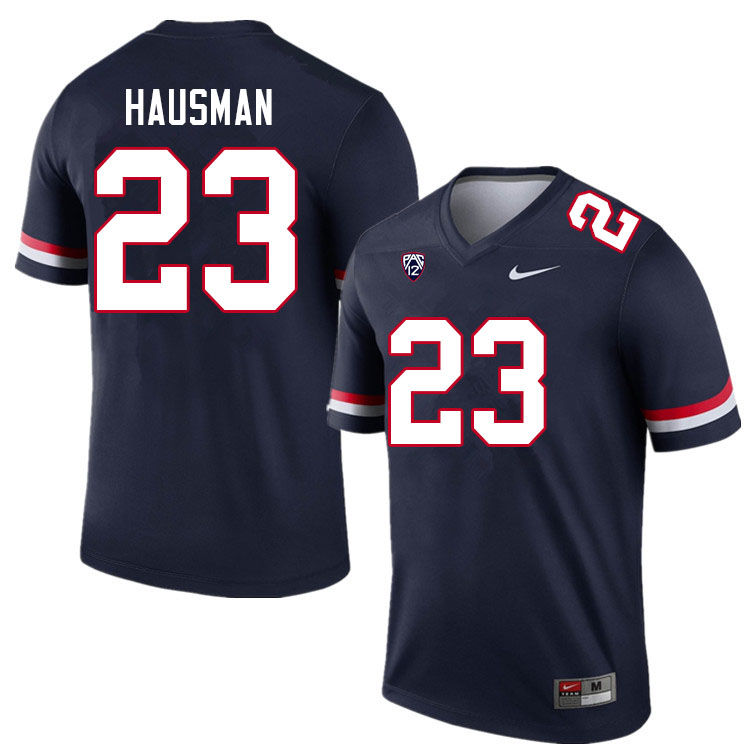Men #23 Malik Hausman Arizona Wildcats College Football Jerseys Sale-Navy